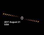 Time lapse move of the solar eclipse